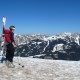 Gipfelblick auf die Tannheimer Berge. Gipfel Neunerköpfle