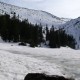 Tja, obwohl die Maus darauf geschielt – um nicht zu sagen gehofft hat – dass der Bär in den Soinsee einbricht: Fehlanzeige. Noch hat uns die Schneedecke am Rand getragen. Soinsee