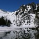 Der Soinsee mit den Ruchenköpfen. Die letzten Zweifel ob der Erreichbarkeit der Südwand legen sich. Soinsee mit Ruchenköpfen